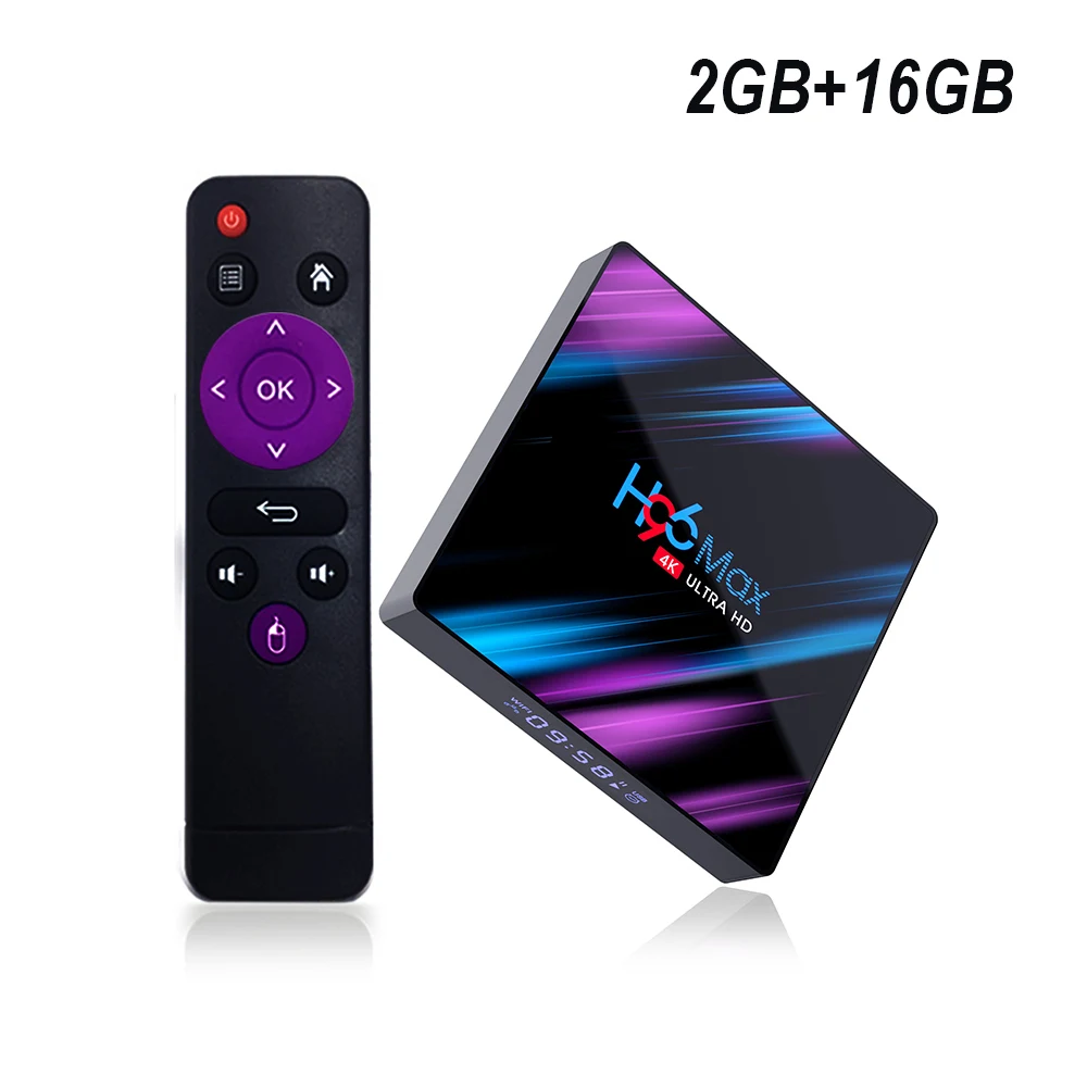 2GB 16GB Android 9,0 H96 MAX tv Box 4K HD RK3318 4 ГБ 32 ГБ/64 Гб медиаплеер смарт-приставка Google голосовой помощник Netflix Youtube - Цвет: 2GB 16GB