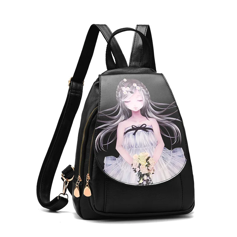 

Backpack Bag 2019 New Style Trend Students Ultra Large Capacity Korean-style Printed Versatile Backpack