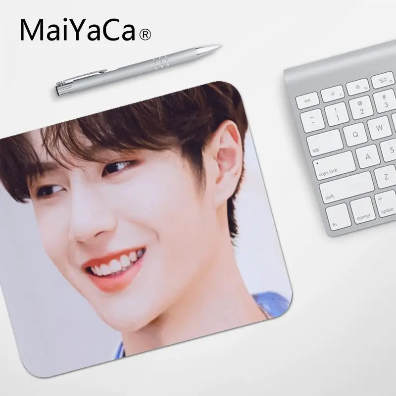No Lock Edge18x22cm MaiYaCa высокое качество Untamed Wang yibo противоскользящие прочные силиконовые компьютерные коврики Лидер продаж подставка под руку мышь - Цвет: No Lock Edge18x22cm