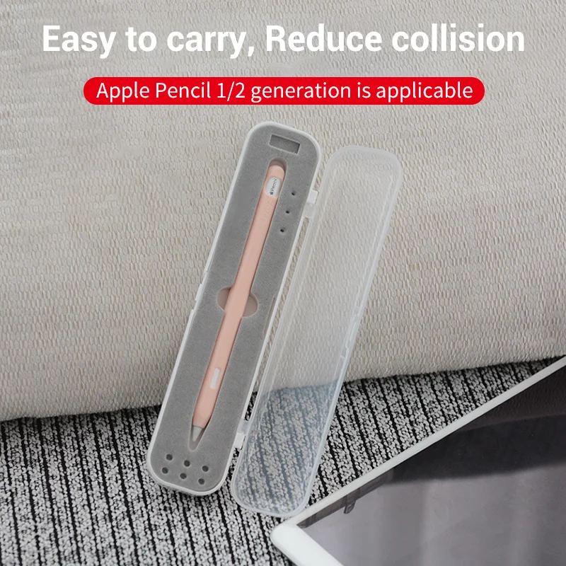 PZOZ Чехол-держатель для карандашей apple, коробка для хранения карандашей, портативный жесткий чехол, портативный чехол Airpods Air Pods, аксессуары для карандашей apple
