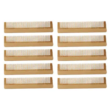 

10pcs Natural Bamboo Comb Massage No-Static Wooden Comb Hair Vent Brush SPA Massager Hair Care Tool
