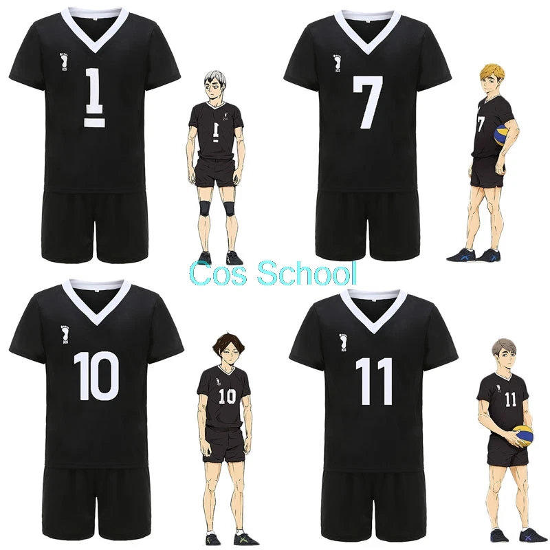 Haikyuu! Miya Atsumu костюмы для косплея Osamu спортивная одежда Inarizaki школьная форма