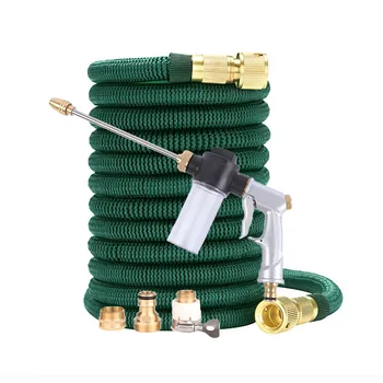 

Expandable Garden Watering Hose Retractable Magic Hoses Pipe Flexible High Pressure Car Wash Wash foam Water Gun For gardening