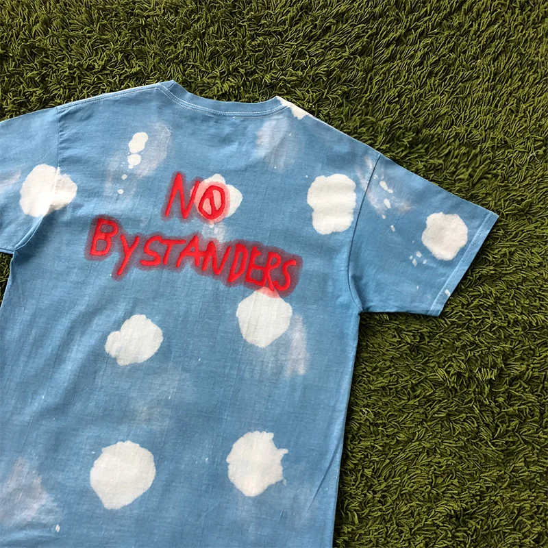 Трэвиса Скотта Astroworld Festival Run Tie Dye Футболка мужская и женская ASTROWORLD уличная хип-хоп Футболка Трэвиса Скотта
