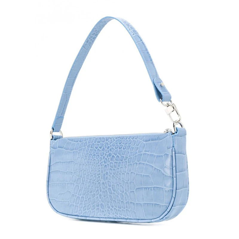 light blue messenger bag