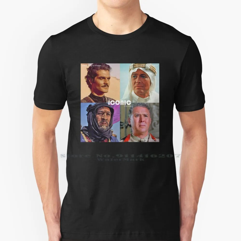 Film Iconic Movie - Lawrence D'Arabie - Couleur T Shirt 100% Puro Cotone Lawrence D Arabie Lawrence Of Arabia Cinema Film