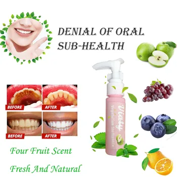 

Viaty Pressed Toothpaste Toothpaste Stain Removal Whitening Blueberry Toothpaste Fight Bleeding Gums Teeth Whitening G820