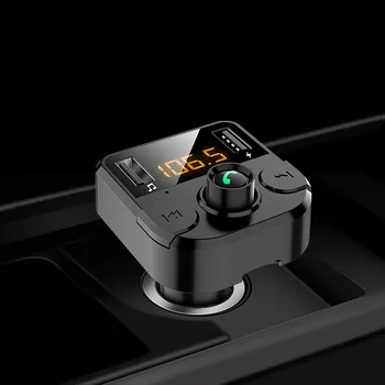 

OUIO FM Transmitter Aux Modulator Bluetooth Handsfree Car Kit Car Audio MP3 Player with 3.1A Quick Charge Dual USB Car Charger