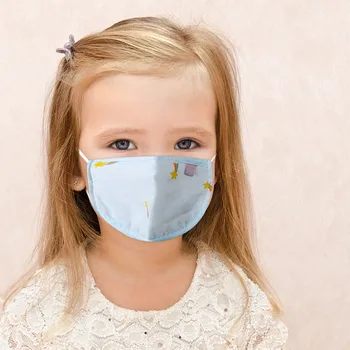 

Children's Cartoon Mouth Mask Kids Breathable Washable Cotton Masks Reusable Adjustable Earloop Mouth Cover Masque Pour Enfant