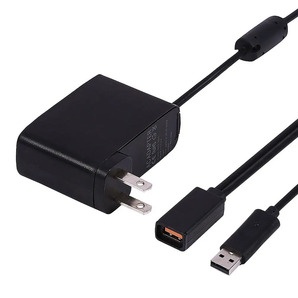 

USB AC Power Supply Adapter Cable for Xbox 360 XBOX360 Kinect Sensor Best replacement for the original AC power adapter