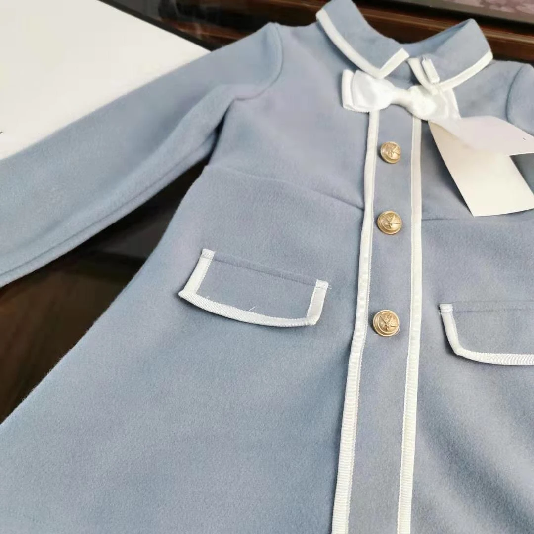 Платье для маленьких девочек; vestido; платье для крещения с бантом и длинными рукавами; Сезон Зима; коллекция года; консервативный стиль; 2 цвета; платья принцессы для маленьких девочек