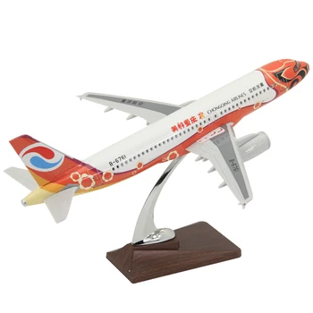 

37cm Airplane Model Airbus A320 Beautiful Chongqing Airlines Airliner Gift Decoration Resin Model Toys for Children Adults