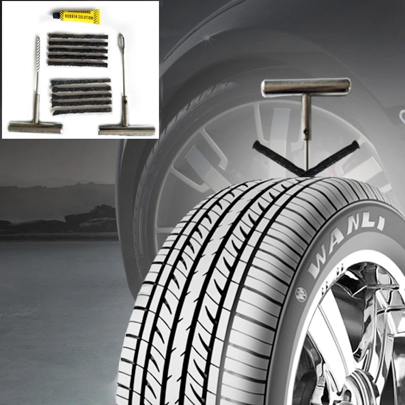 Automotive and Motorcycle Vacuum Repair Tool Tire Kit |