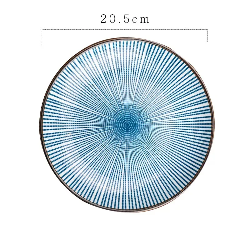 Керамическая японская столовая посуда набор тарелка Классическая десертная тарелка блюдо для суши тарелки для торта миска для рисового супа - Цвет: Белый