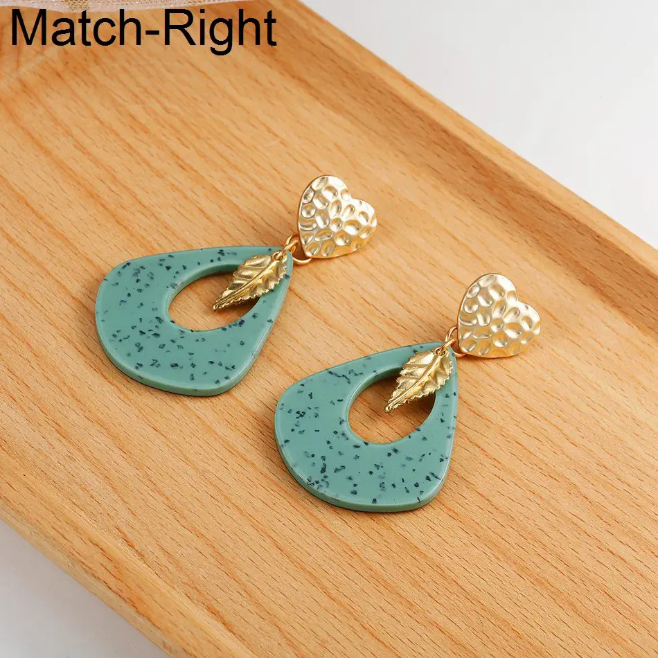 Женские акриловые висячие серьги Match-Right в Корейском стиле с подвеской NR203 |