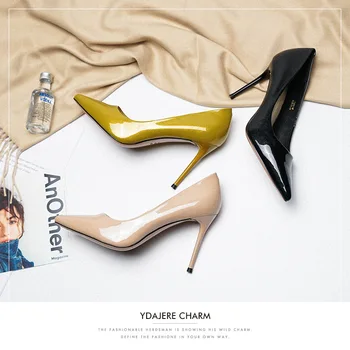 

generation of 2020 simple women's shoes Winter pointed high heels high heels