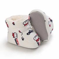 Baby Non Slip Toddler Shoes Winter Male Infant Female Infant Cotton Snow Boots Multicolor Cartoon Middle Tube Boots 0-18 Months 3