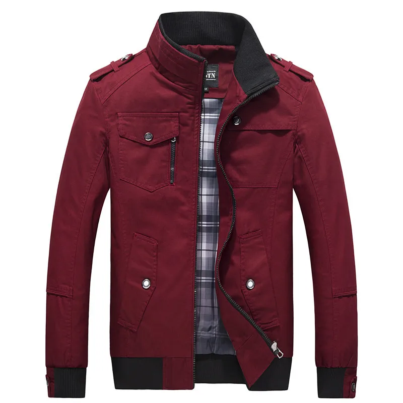 2020 Casual Men's Bomber Jacket Spring Army Military Jacket Black Men Coats Winter Male Outerwear Autumn Overcoat 5XL 2020 Casual Men's Bomber Jacket Spring Army Military Jacket Black Men Coats Winter Male Outerwear Autumn Overcoat 5XL