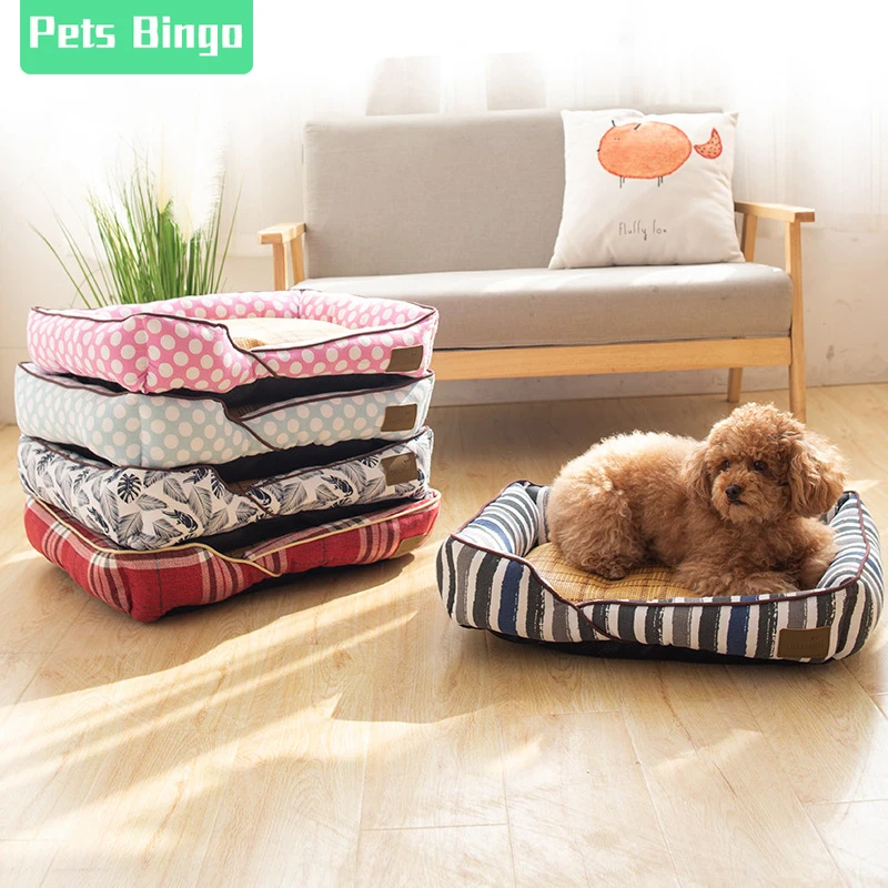 Летняя крутая кровать для домашних животных в стиле бинго моющаяся собак домик