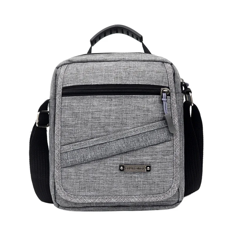 Стиль, повседневная и простая нейлоновая сумка через плечо, мужская сумка через плечо, телефонная посылка, нейлоновая сумка через плечо - Цвет: gray
