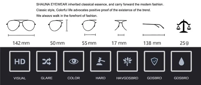 SHAUNA TR90 Весенняя шарнирная модная граненая оправа для очков Анти-синяя оправа для очков UV400
