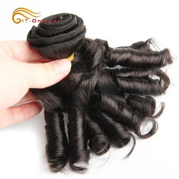 

Funmi Hair Double Drawn Brazilian Hair Weave Bundles 6pcs/lot Curly Human Hair Bundles Different Color For Curly Hair