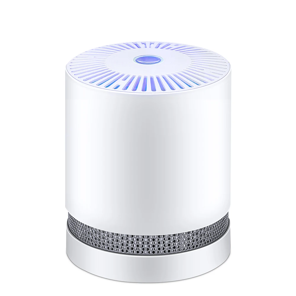 

Air Purifier Air Cleaner for Home HEPA Filters 5v USB cable Low Noise Desktop Purifiers Filtration with Night Light Desktop