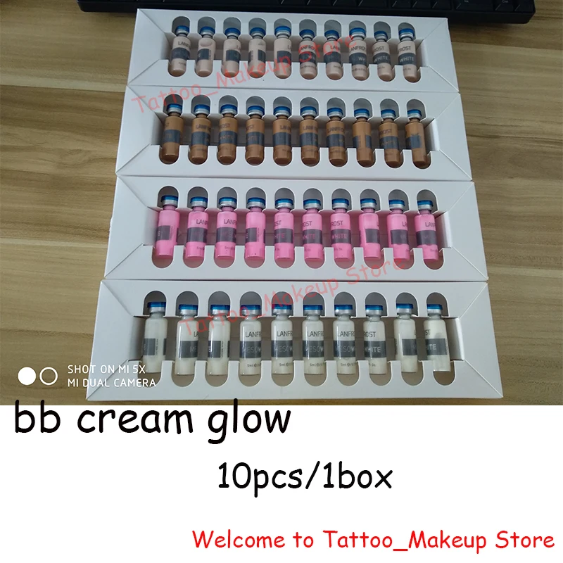 

5ml Korean Meso white bb cream glow ampoule starter kit bb serum daliy care brightening foundation Anti-pigment with derma pen