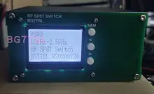 Por BG7TBL LCD 10KHz-2.5GHz SP8T Single-pólo oito-throw switch, switch CNC, interruptor de programa-controlado, 8 selecionar 1 interruptor