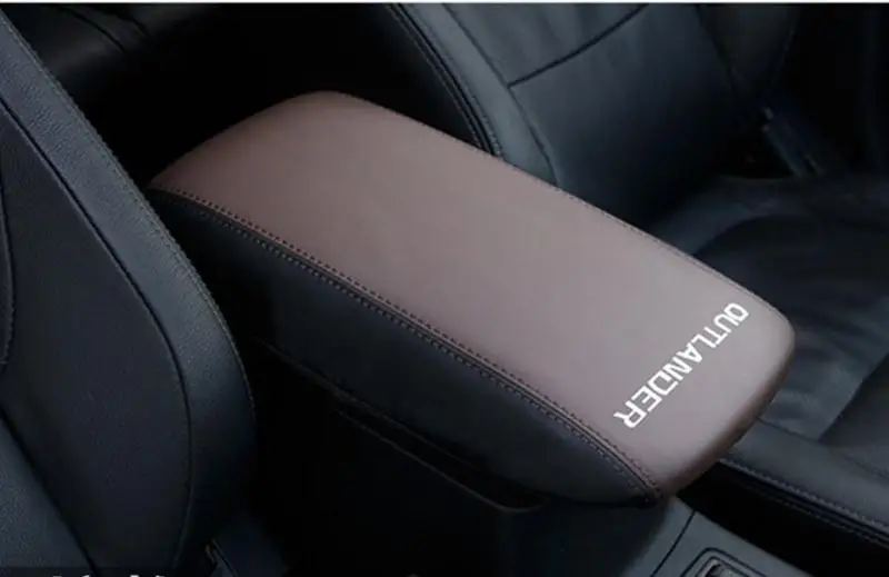 Автомобильный подлокотник Чехол-кобура из искусственной кожи 3 цвета для MITSUBISHI outlander 2013- аксессуары для автомобиля-Стайлинг - Цвет: 2019 2020 outlander