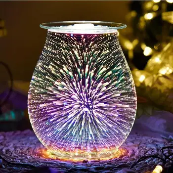 

Aroma Electric Wax Melt Firework Glass Lamp Night Light Diffuser Warmer