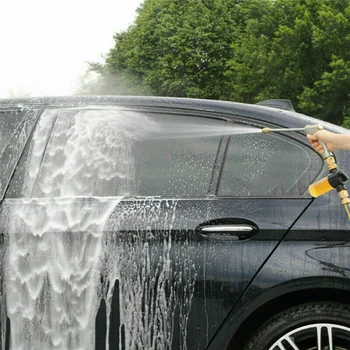 

TIOODRE High Pressure Water Sprayer With Long Pole Nozzle Adjustable Car Cleaning Nipple-Shape Interface Water Gun New