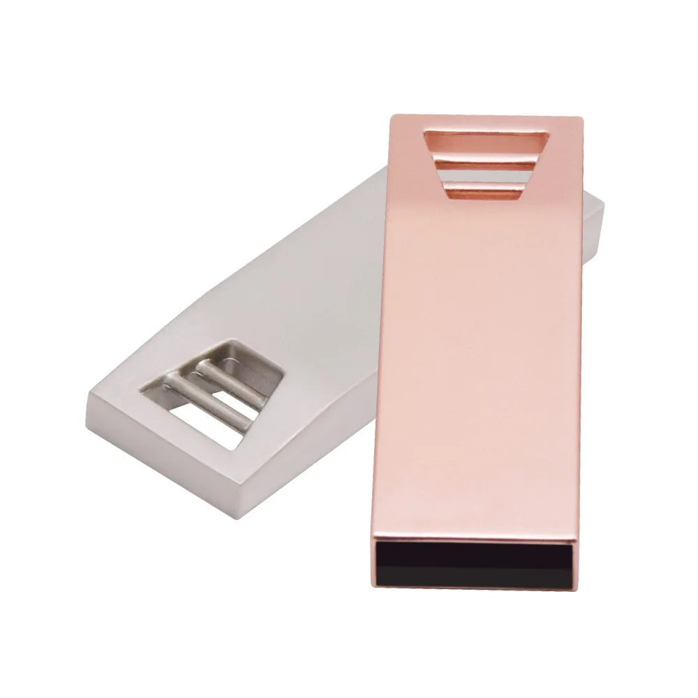 USB 2 0 флеш накопитель Серебристые Металлические флешки накопители 32 Гб