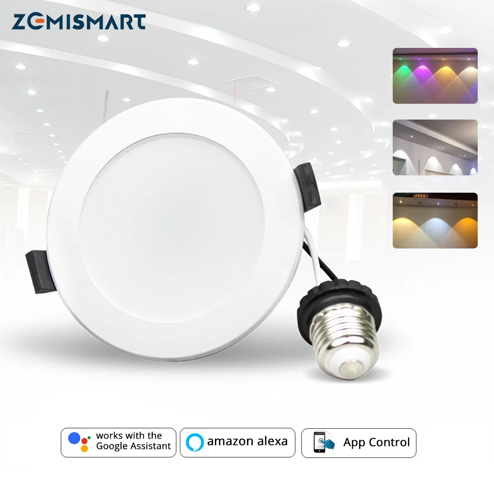 Светодиодный утопленный светильник Zemismart с wi fi и управлением голосом 10