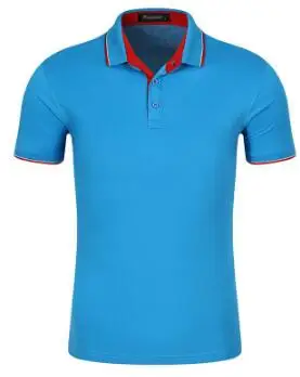 Мужская футболка для гольфа, спортивная летняя мужская одежда с коротким рукавом, полиэстер, с отложным воротником, Спортивная толстовка с воротником-стойкой, Camiseta de golf - Цвет: 4
