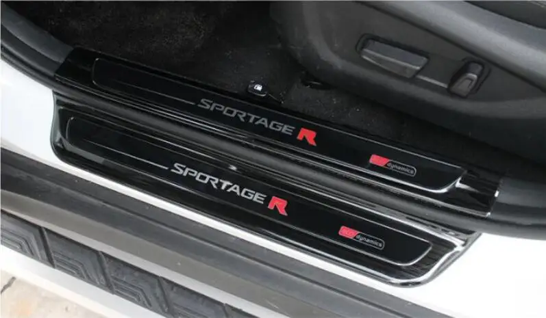 Декоративные аксессуары дверного порога из нержавеющей стали для Kia Sportage Добро пожаловать, педаль двери скутера