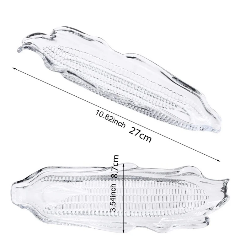 Corn shape transparent plastic corn tray barbecue Storage rack non-toxic no-taste home children adult biscuit | Дом и сад