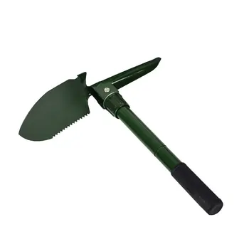 

Military Foldable Shovel Outdoor Camping Survival Emergency Tools Multifunction Status Saw Shovel Hoe Pickaxe Crowbar