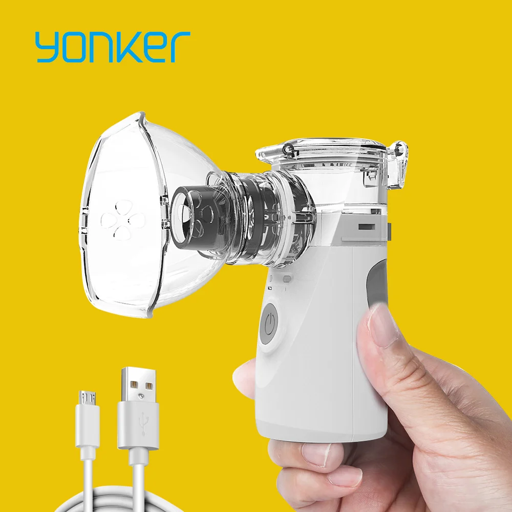 Цена Новейший медицинский небулайзер Yonker, ручной ингалятор для астмы, распылитель для детей, забота о здоровье, usb мини портативный ингалятор