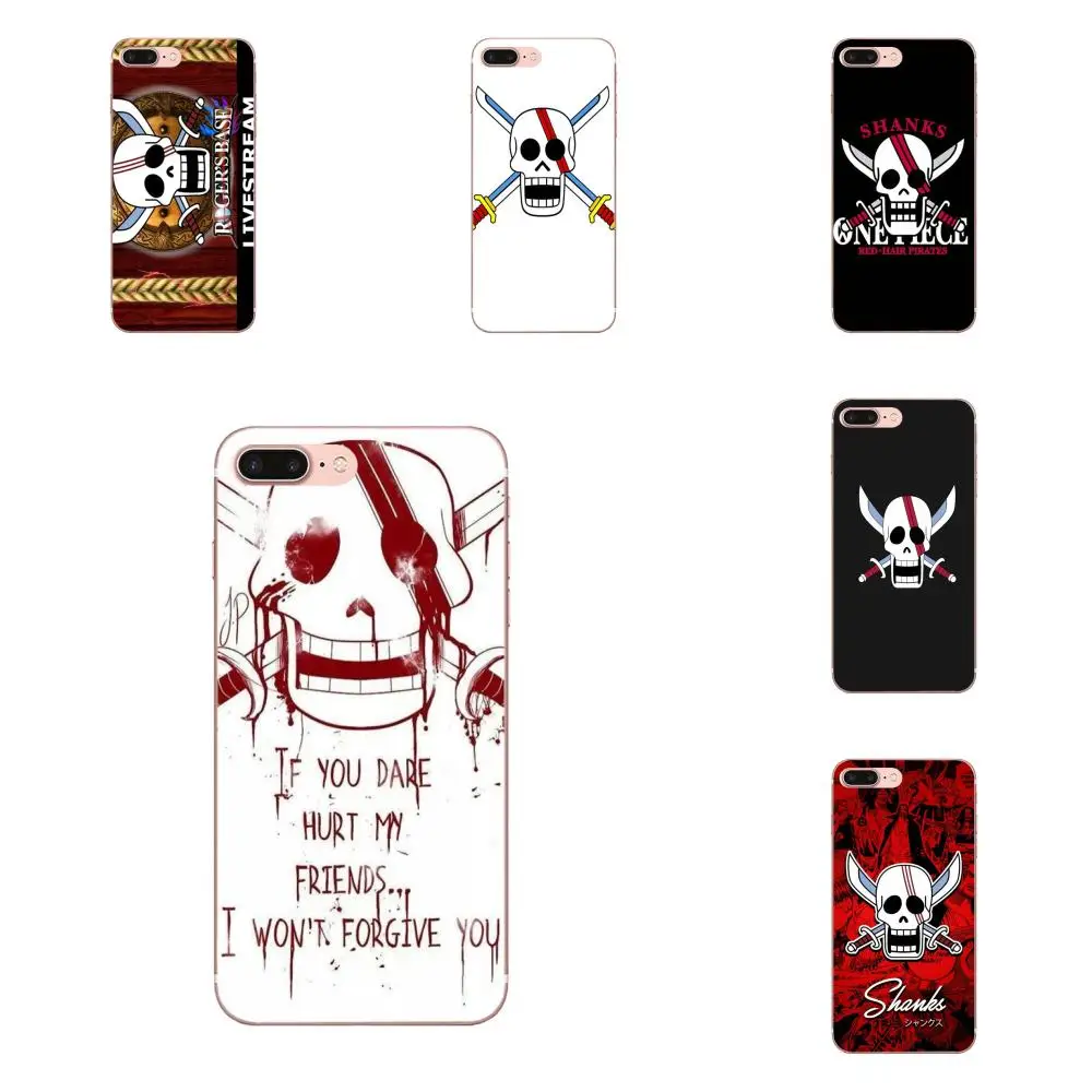 One Piece Red Hair Shanks Skull Flagus For Htc 530 626 628 630 816 0 One M7 M8 M9 M10 E9 U11 Moto G G2 G3 G4 G5 G6 G7 Half Wrapped Cases Aliexpress