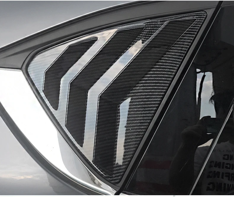 Для Mazda cx5 углеродное волокно аксессуары для автомобильных наклеек CX-5 окно яркая полоса выход украшения хром