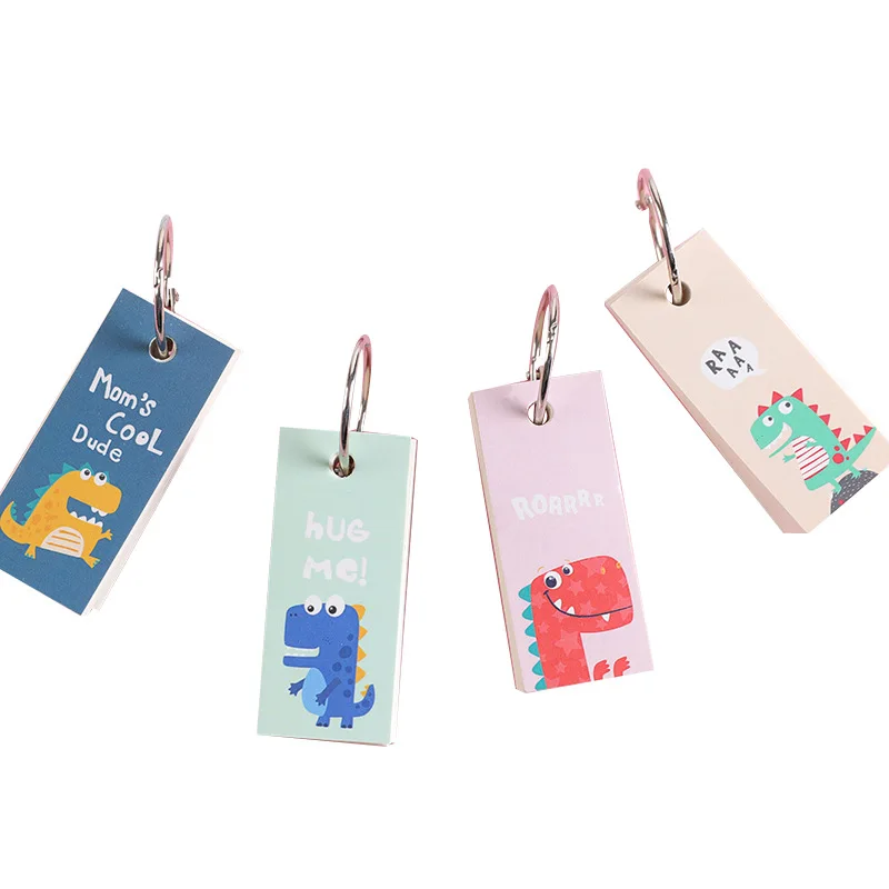 Мультфильм портативный Kawaii динозавр Coil Notepad Студенческая мини-книга для слов