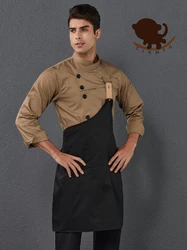 2022 New Chef Clothes Uniform Restaurant Kitchen Cooking Chef Coat Waiter Work Jackets Professional Uniform Overalls Outfit