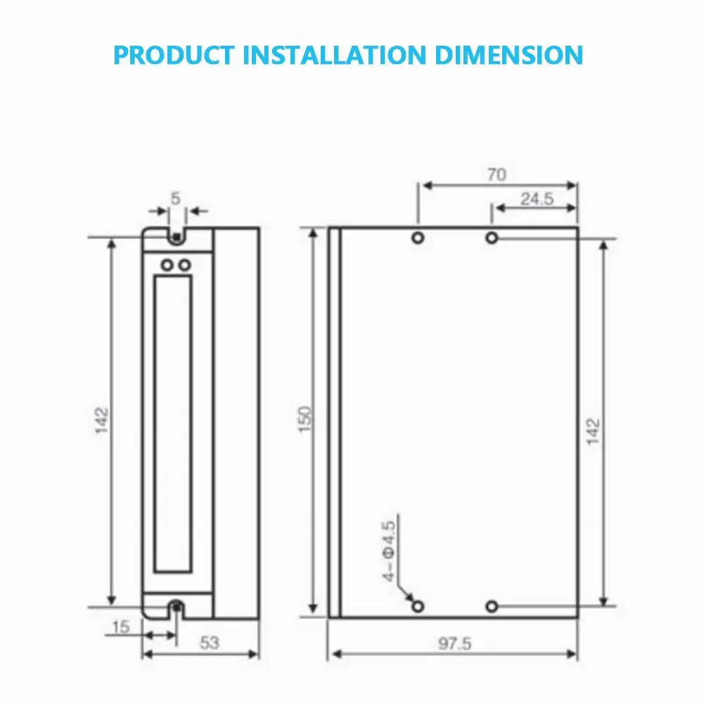 DC 24-80V AC 20-70V Nema 34 Драйвер Регулируемый шаговый регулятор скорости двигателя