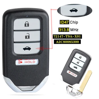 

72147-T9A-X01 Smart Key Fob 313.8MHz 47Chip Remote Car Key A2C80085300 For Hond*a City Accor*d