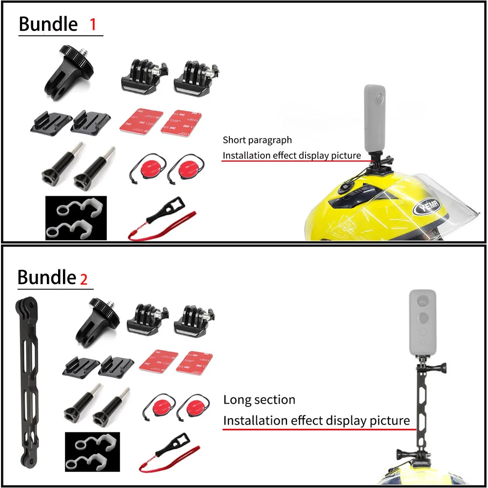 Tuyu Motorcycle Extreme Sports Bracket Helmet Mounting Accessories For Insta360 One X And One Panoramic Action Camera 360 Video Camera Accessories Aliexpress
