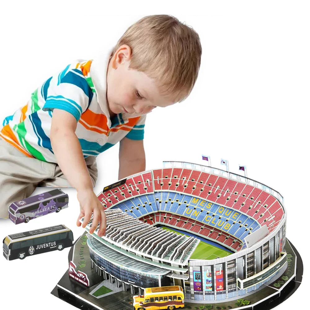 Puzzle 3D Modèle Stade de Football à Construire - À partir de 8 ans - 160  pièces 