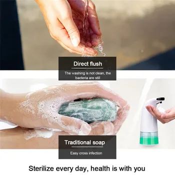 

New Intelligent Liquid Soap Dispenser Automatic Touchless Induction Foam Infrared Sensor Hand Washing Bathroom Tools