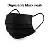 10/100/200/400pcs Disposable Adult Mask 3-layer Non-woven Meltblown Mask Individually Wrapped Mask Black Filter Mask Face Masks ► Photo 3/4