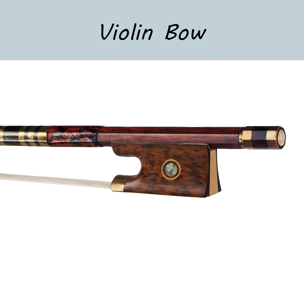 Advanced Pernambuco Performance 4/4 Violin Bow W/ Snakewood Frog Well Balanced